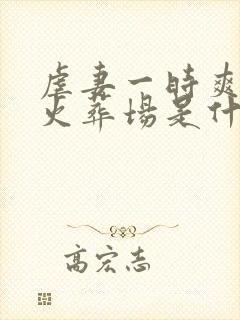 虐妻一时爽追妻火葬场是什么意思