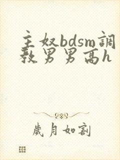 主奴bdsm调教男男高h封面