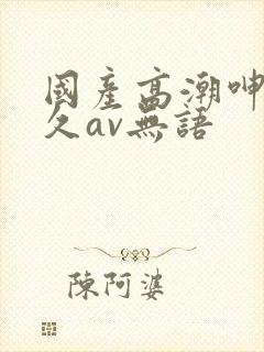 国产高潮呻吟久久av无语