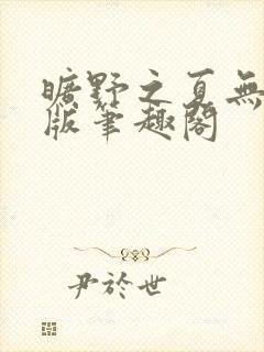 旷野之夏无删减版笔趣阁