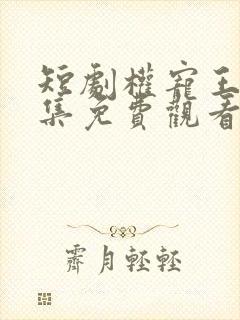 短剧权宠王妃全集免费观看