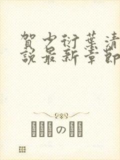 贺少衍叶清栀小说最新章节免费阅读