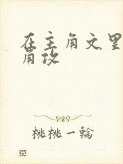 在主角文里抢主角攻