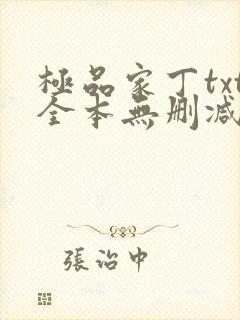 极品家丁txt全本无删减下载