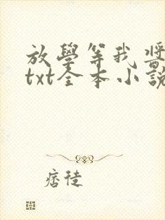 放学等我酱子贝txt全本小说封面