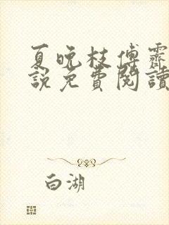 夏晚枝傅霁清小说免费阅读结局