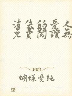 消失的爱人小说免费阅读无弹窗