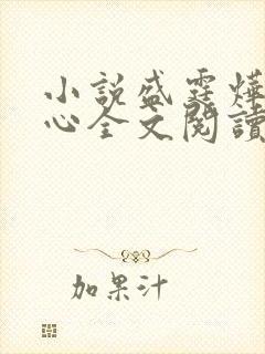 小说盛霆烨初之心全文阅读无弹窗封面