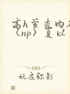 高h荤爽肉欲文〈np〉夏以昼
