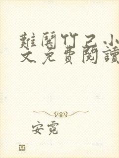 难哄竹己小说全文免费阅读