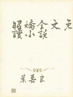 昭娇全文免费阅读小说