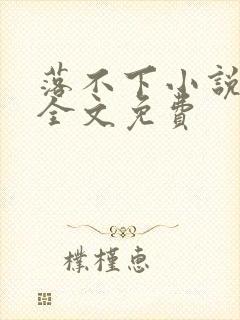 落不下小说在线全文免费