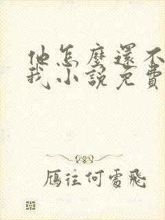 他怎么还不喜欢我小说免费阅读封面