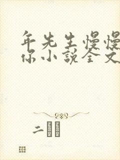 年先生慢慢喜欢你小说全文免费阅读