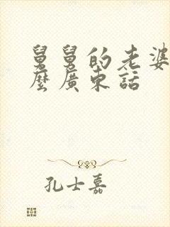 舅舅的老婆叫什么广东话封面