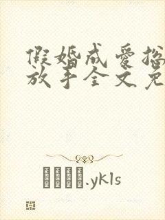 假婚成爱总裁别放手全文免费阅读