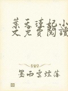 叶天瑾妃小说全文免费阅读笔趣阁