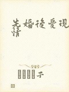 先婚后爱现代言情