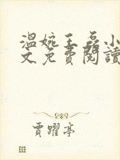 温婉王磊小说全文免费阅读无弹窗