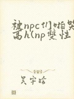 被npc们啪哭高h(np双性