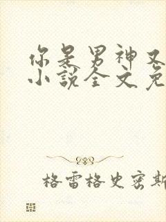 你是男神又怎样小说全文免费阅读