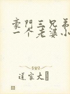 豪门三兄弟共用一个老婆小说嫁入豪