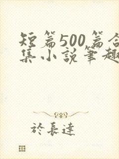 短篇500篇合集小说笔趣阁