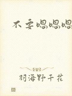 不要嗯嗯嗯嗯嗯封面