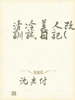 清冷美人改/造训诫日记(封面