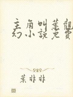 主角叫叶观的玄幻小说免费阅读