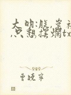 大明:朕,崇祯,只想摆烂txt下载