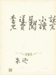 李道风小说全文免费阅读完结