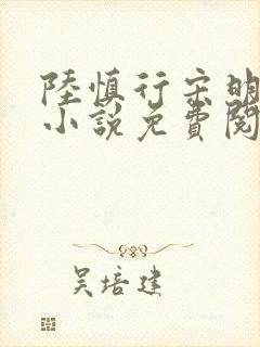 陆慎行宋明伊的小说免费阅读