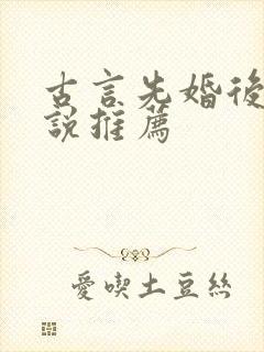 古言先婚后爱小说推荐封面