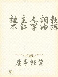 被主人调教上学不许穿内裤小说封面