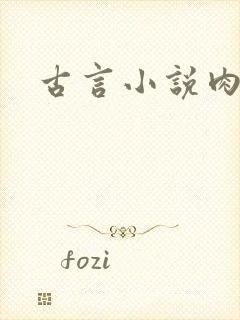 古言小说肉肉