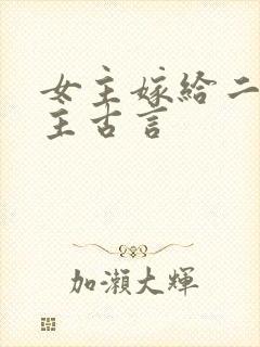 女主嫁给二婚男主古言封面