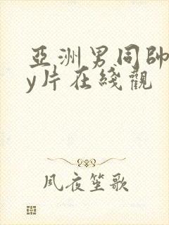 亚洲男同帅gay片在线观