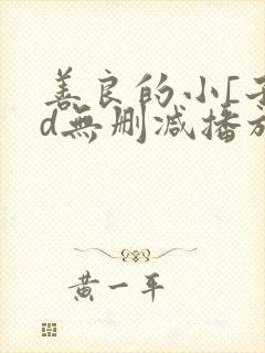 善良的小[子hd无删减播放一区