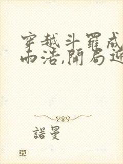 穿越斗罗成为霍雨浩,开局迎娶银龙王封面