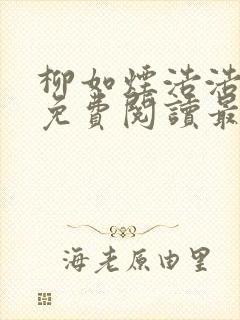 柳如烟浩浩小说免费阅读最新章节封面