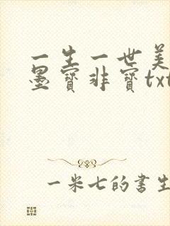 一生一世美人骨墨宝非宝txt下载