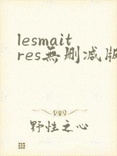 lesmaitres无删减版在线播放