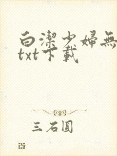 白洁少妇无删减txt下载