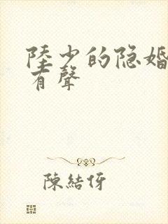 陆少的隐婚罪妻有声