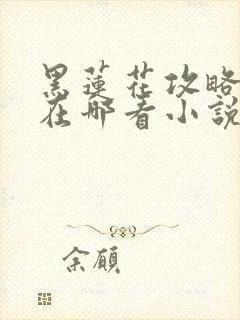 黑莲花攻略手册在哪看小说