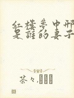 红楼梦中邢夫人是谁的妻子封面