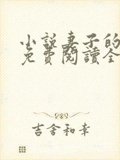 小说妻子的秘密免费阅读全文