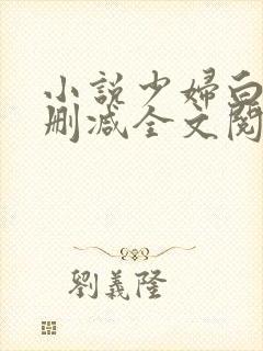 小说少妇白洁无删减全文阅读封面