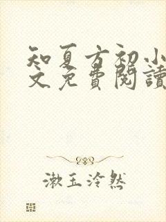 知夏方初小说全文免费阅读最新章节封面